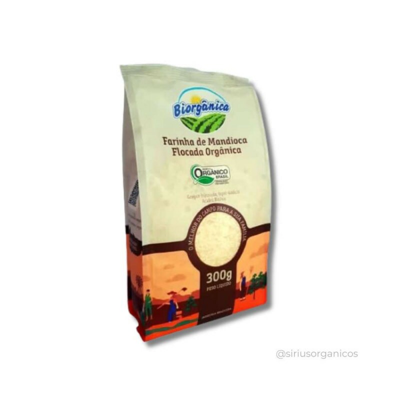 Farinha de Mandioca Flocada Biorgânica 500g Farinha de Mandioca Flocada Biorgânica 500g